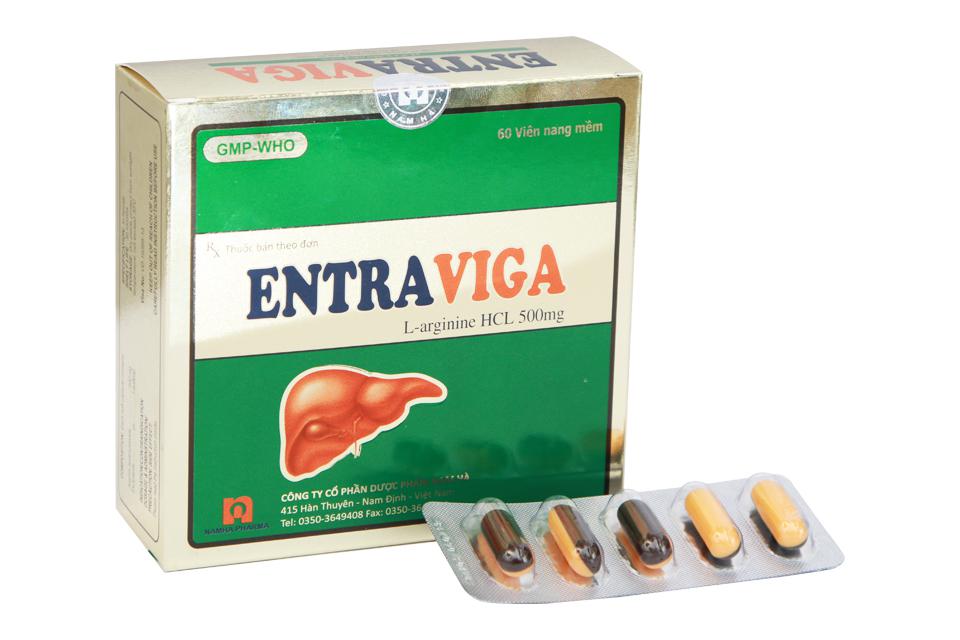 Entraviga (L-Arginin HCL) 500mg Nam Hà (H/60v)