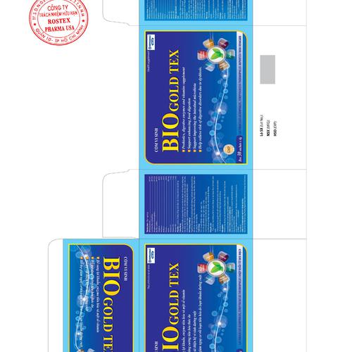 Cốm Vi Sinh Bio Gold Tex HD Pharma (H/30g/4gr)