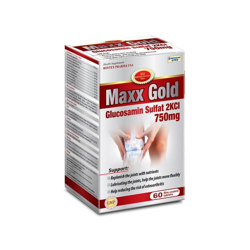 Maxx Gold (Glucosamin) 750mg HD Pharma (H//60v) (Đỏ)
