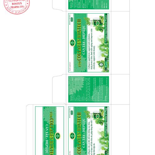 Cốm Collagen Roxtech Cần Tây-Diệp Lục Rostex (H/30g/3gr)