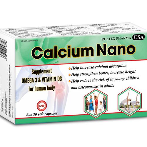Calcium Nano Rostex (H/30v) (Xanh Lá)