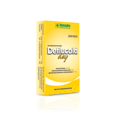 Deflucold Day (Paracetamol, Phenylephrin, Dextromethorphan) Danapha (H/20v)