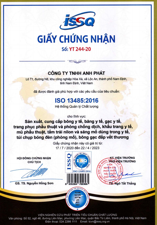 Bông Y Tế Cắt Miếng 7cm X 7cm Apha Anh Phát (G/100gr)