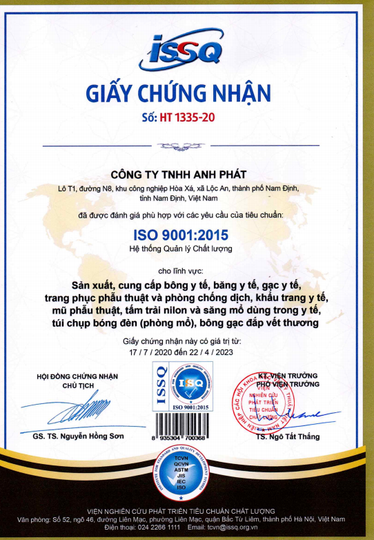 Bông Y Tế Cắt Miếng 7cm X 7cm Apha Anh Phát (G/100gr)