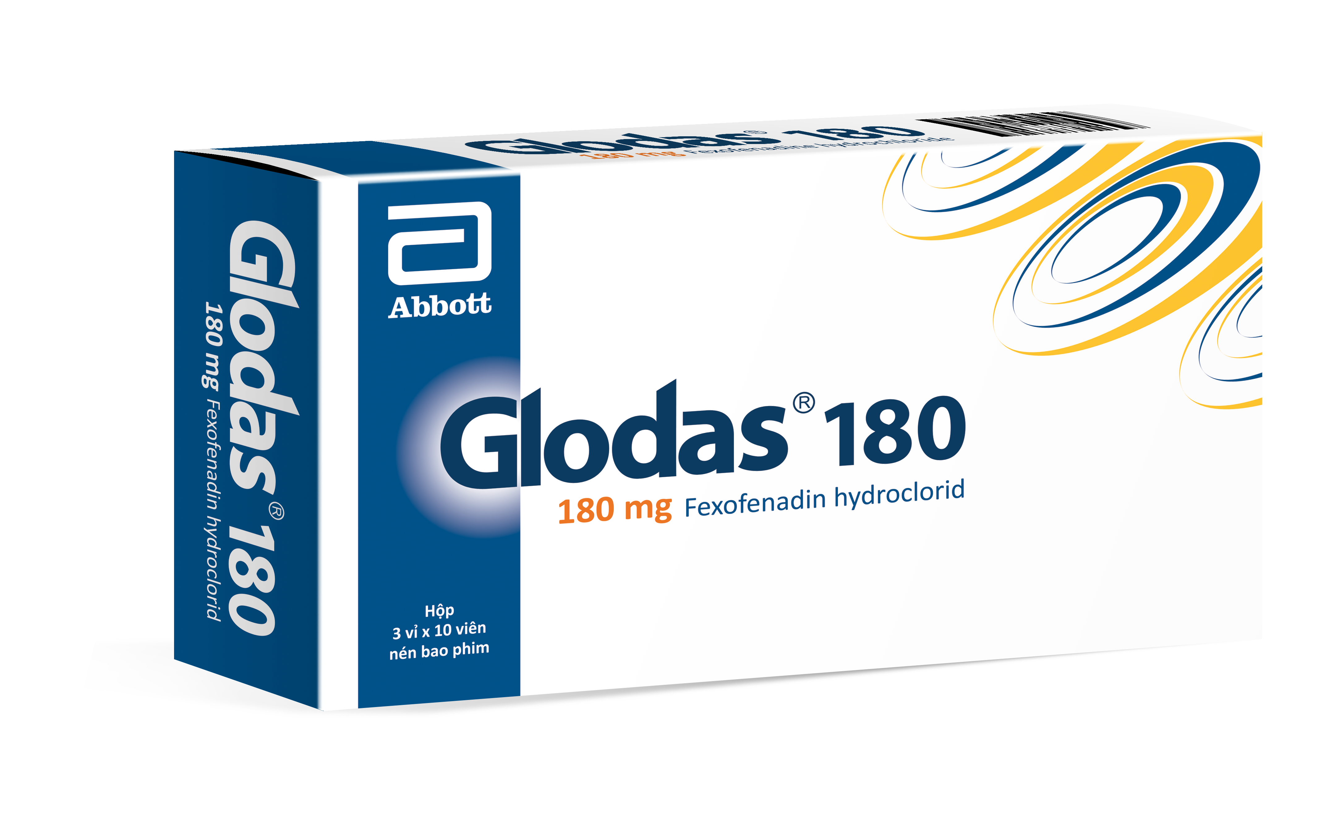 Glodas 180 (Fexofenadin HCl) Glomed (H/30v)