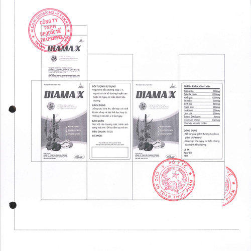 Diamax Hỗ Trợ Điều Trị Tiểu Đường Eiffel (C/60v)