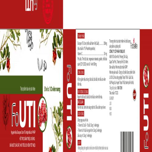 Fouti Viên Uống Hỗ Trợ Giảm Triệu Chứng Đường Tiết Niệu Fobelife (H/30v)