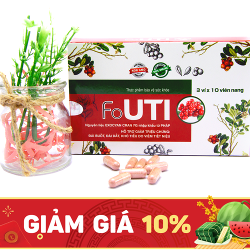 Fouti Viên Uống Hỗ Trợ Giảm Triệu Chứng Đường Tiết Niệu Fobelife (H/30v)