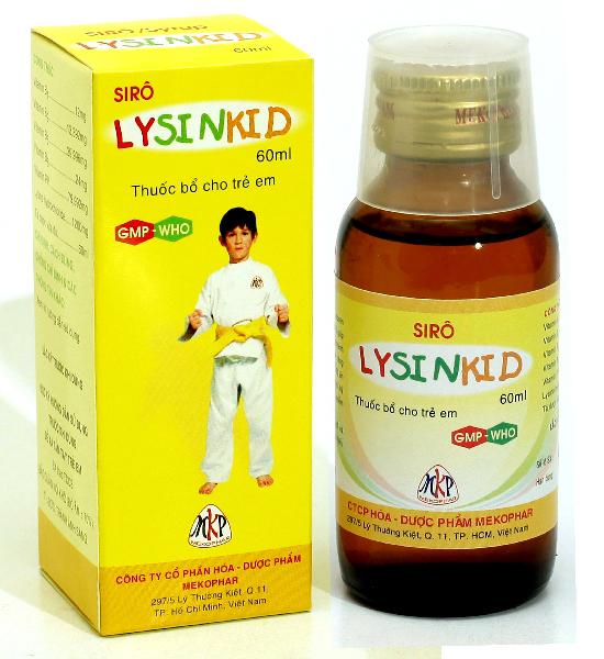 Siro Lysinkid Mekophar (Chai/100ml)