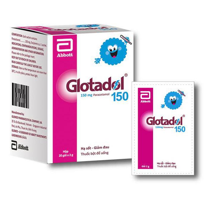 Glotadol 150 (Paracetamol) Abbott (Lốc/5h/20gói)