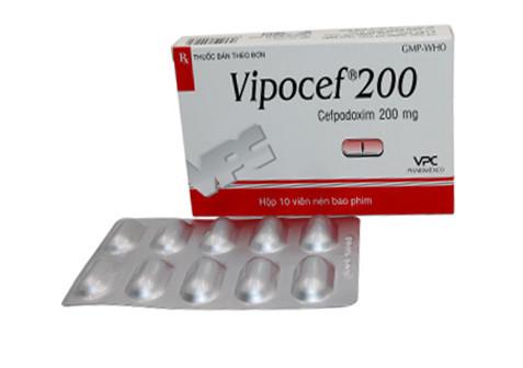 Vipocef 200 (Cefpodoxime) Pharimexco (Lốc/10hộp/10v)