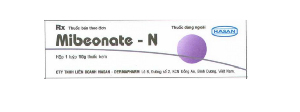 Mibeonate - N (Betamethason, Neomycin) Hasan (Lốc/10Tuýp/10g)