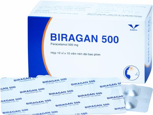 Biragan 500 (Paracetamol) Bidiphar (H/100v)