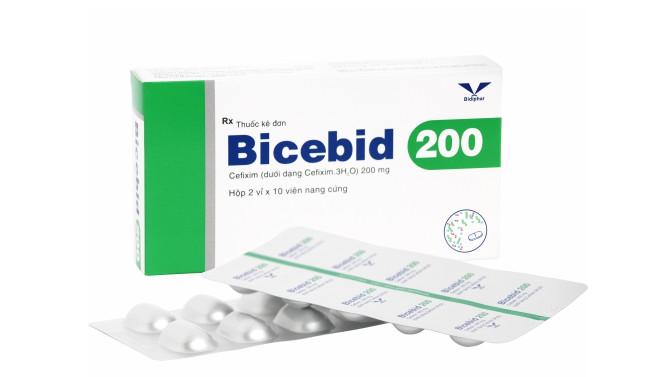 Bicebid 200 (Cefixime) Bidiphar (H/20v)