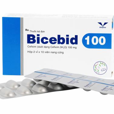Bicebid 100 (Cefixime) Bidiphar (H/20v)