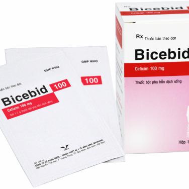 Bicebid 100 (Cefixime) Bidiphar (Lốc/5h/12g)