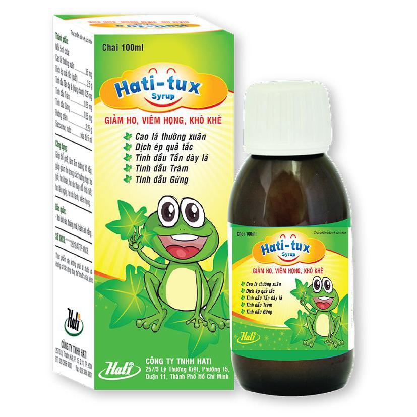 Siro Hỗ Trợ Giảm Ho Hati-Tux Syrup Thảo Dược Việt (C/100ml)