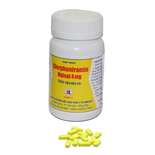 Clorpheniramin Maleat 4mg Domesco (C/500v)