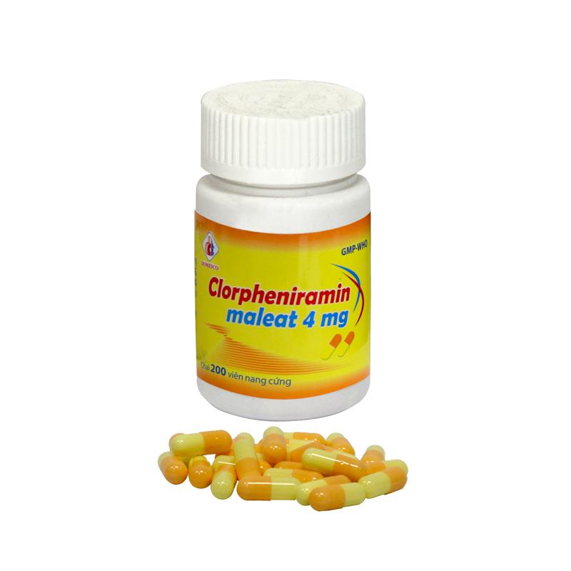 Clorpheniramin Maleat 4mg Domesco (C/200v)