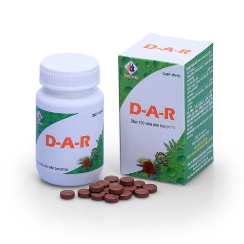 D-A-R (Dứa gai, Rau đắng đất, Actiso) Domesco (C/100v)