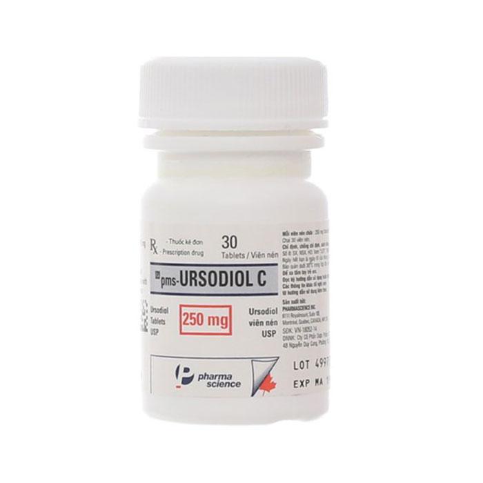 Pms - Ursodiol C (Acid Ursodeoxycholic) 250mg Pharmascience (C/30v)