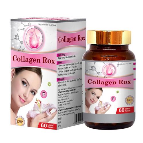 Viên Uống Sáng Da Collagen Rox HD Pharma (H/60v) (Hồng)