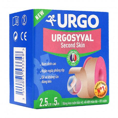 Băng Keo Lụa Urgosyval Second Skin 2.5cmx5m Urgo (Lốc/10Cuộn)