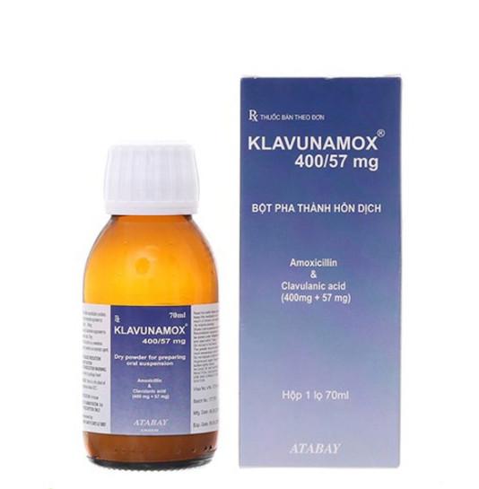 Klavunamox 400/57mg (Amoxicillin, Acid Clavulanic) Atabay (C/70ml)