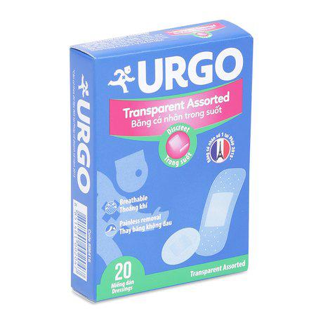 Băng Dán Cá Nhân Trong Suốt Transparent Urgo (H/20m)