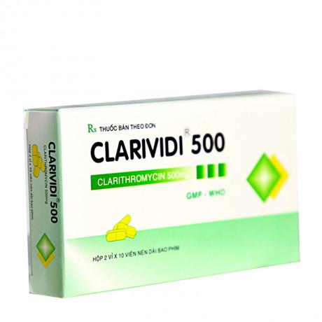 Clarividi 500 (Clarithromycin) Vidipha (H/20v)