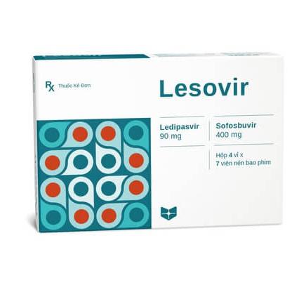 Lesovir (Ledipasvir 90mg và Sofosbuvir 400mg) Stella (H/28v)