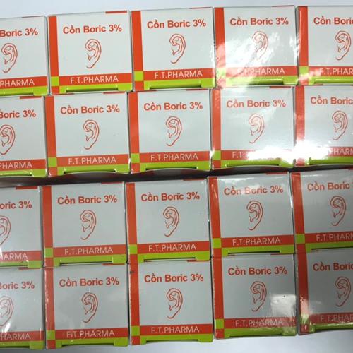Cồn Boric 3% Nhỏ Tai DP 3/2 (Lốc/10c/10ml)