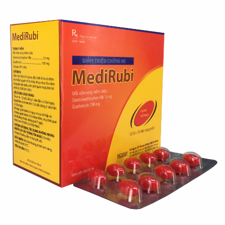 Medirubi (Dextromethorphan) 15mg Medisun (H/100v)