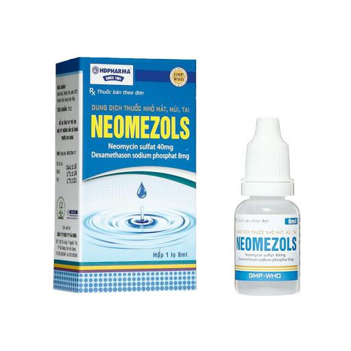 Neomezols (Neomycin, Dexamethason) HD Pharma (Lốc/10chai/8ml)