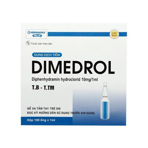Dimedrol (Diphenhydramin) HD Pharma (H/100 Ống)