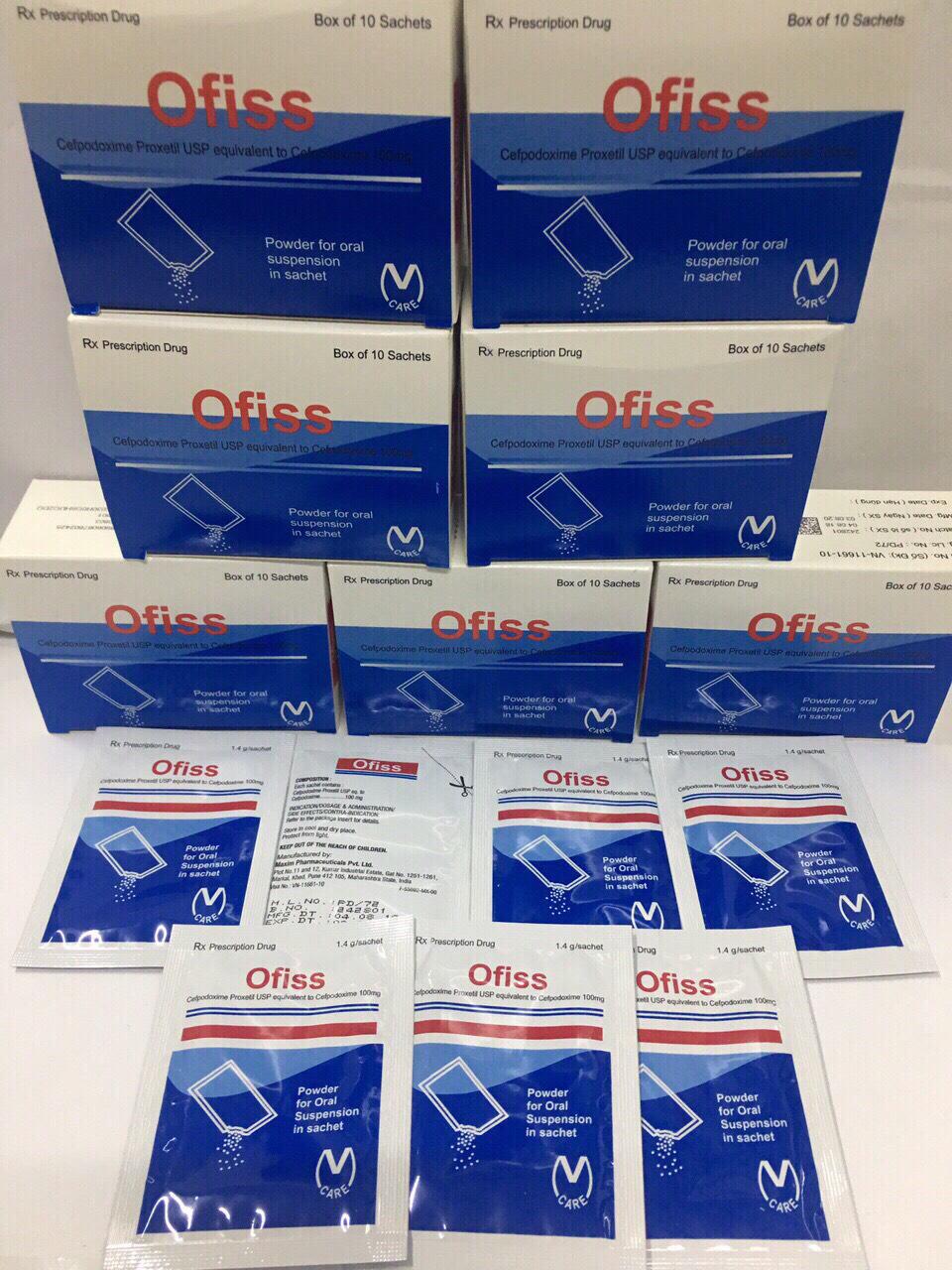 Ofiss (Cefpodoxime) 100mg Maxim (H/10g/1.4gr)