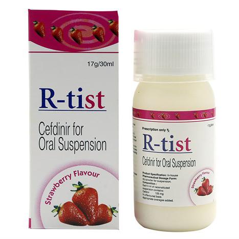 R-Tist (Cefdinir) 125mg/5ml Lupin (C/30ml)