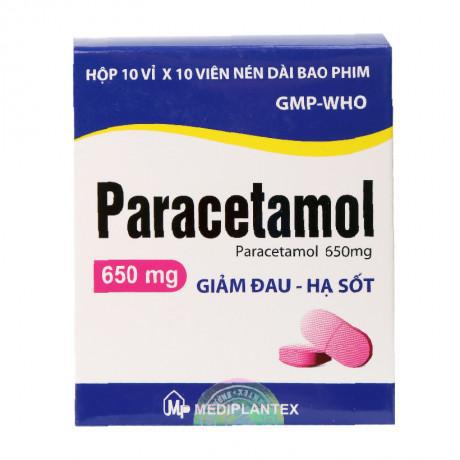 Paracetamol 650mg Mediplantex (H/100v)