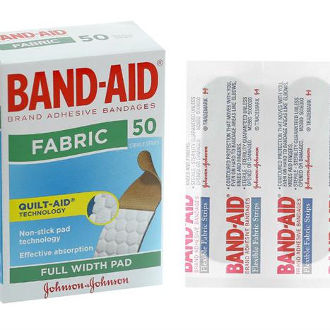 Băng Cá Nhân Band-aid Fabric (Hộp/50 Miếng)