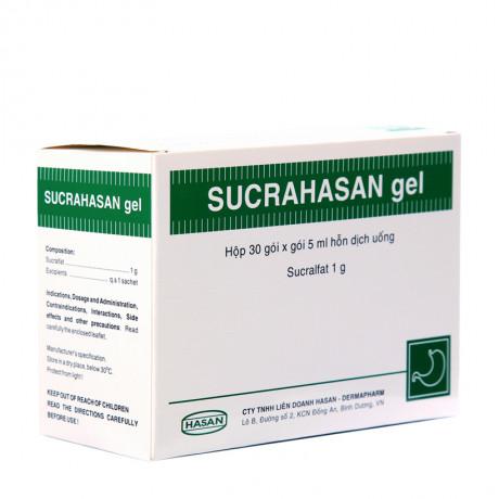 Sucrahasan Gel 1g (Sucralfat) Hasan (H/30 gói/5ml)