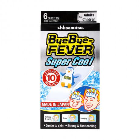 Miếng Dán Hạ Sốt Bye Bye Fever Super Cool Hisamitsu (H/6m) (Đen)