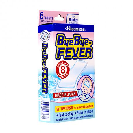 Miếng Dán Hạ Sốt Bye Bye Fever Hisamitsu (H/6m) (Hồng)