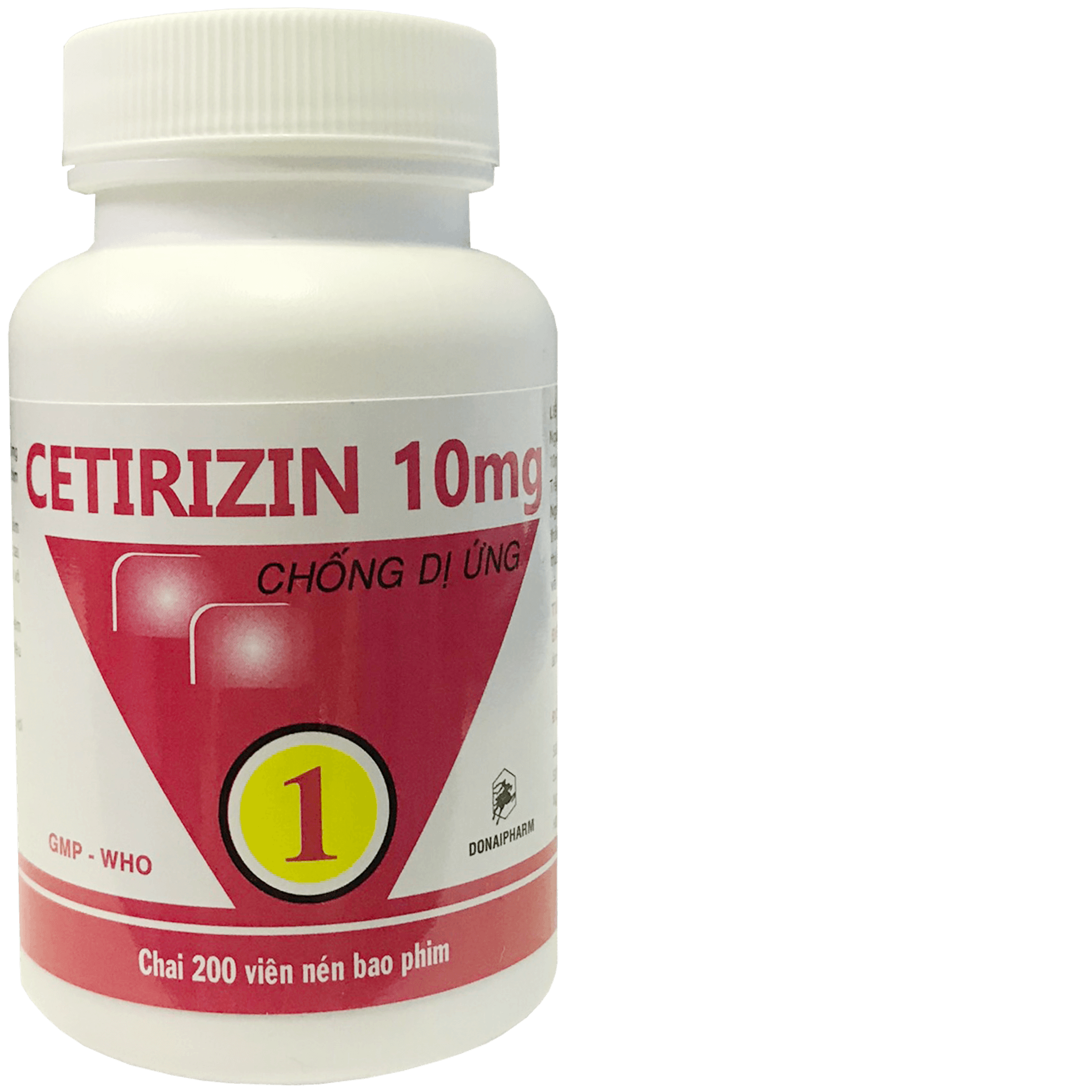 Cetirizin 10mg DonaiPharm (Chai/200v)