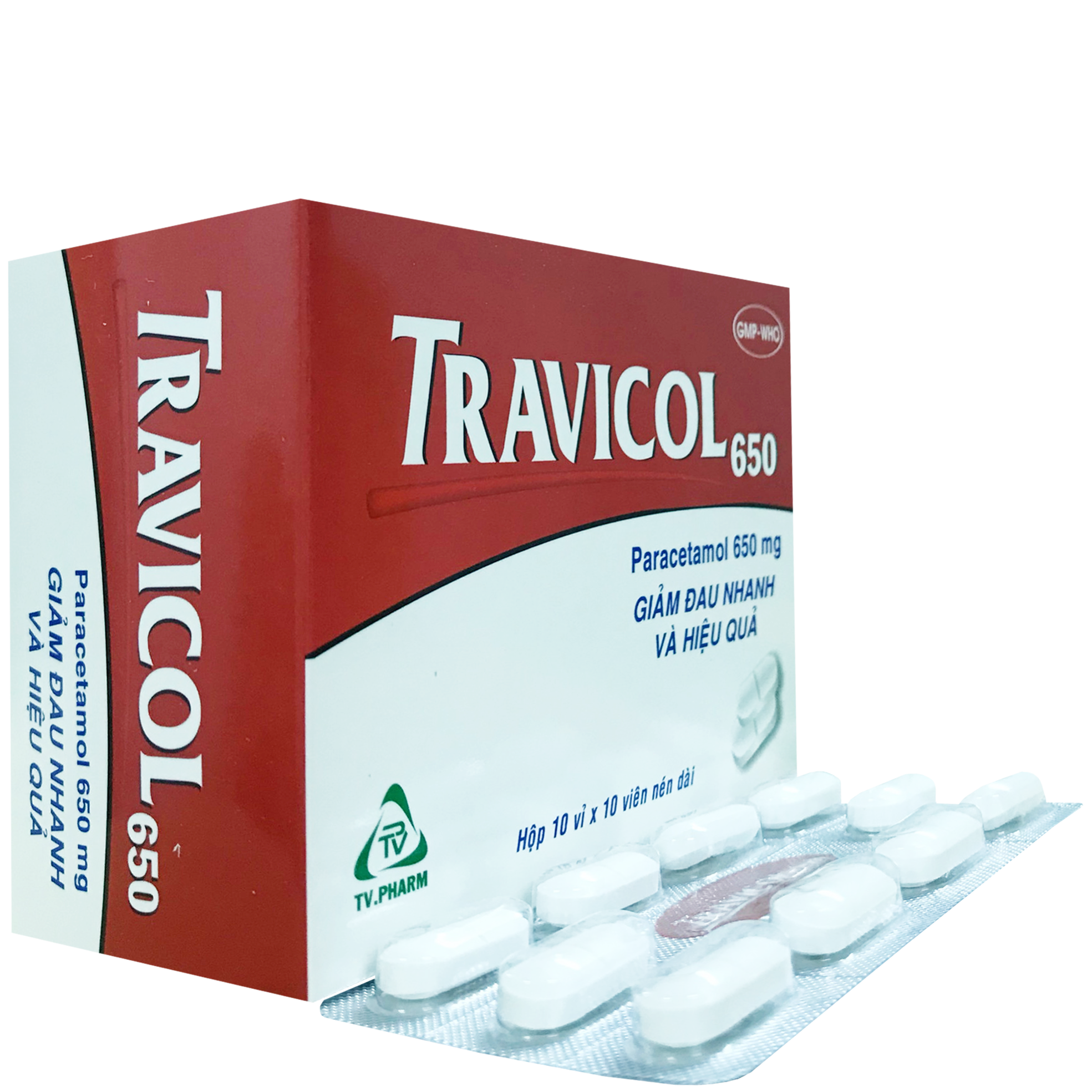 Travicol 650 Paracetamol TV.Pharm (H/100v)