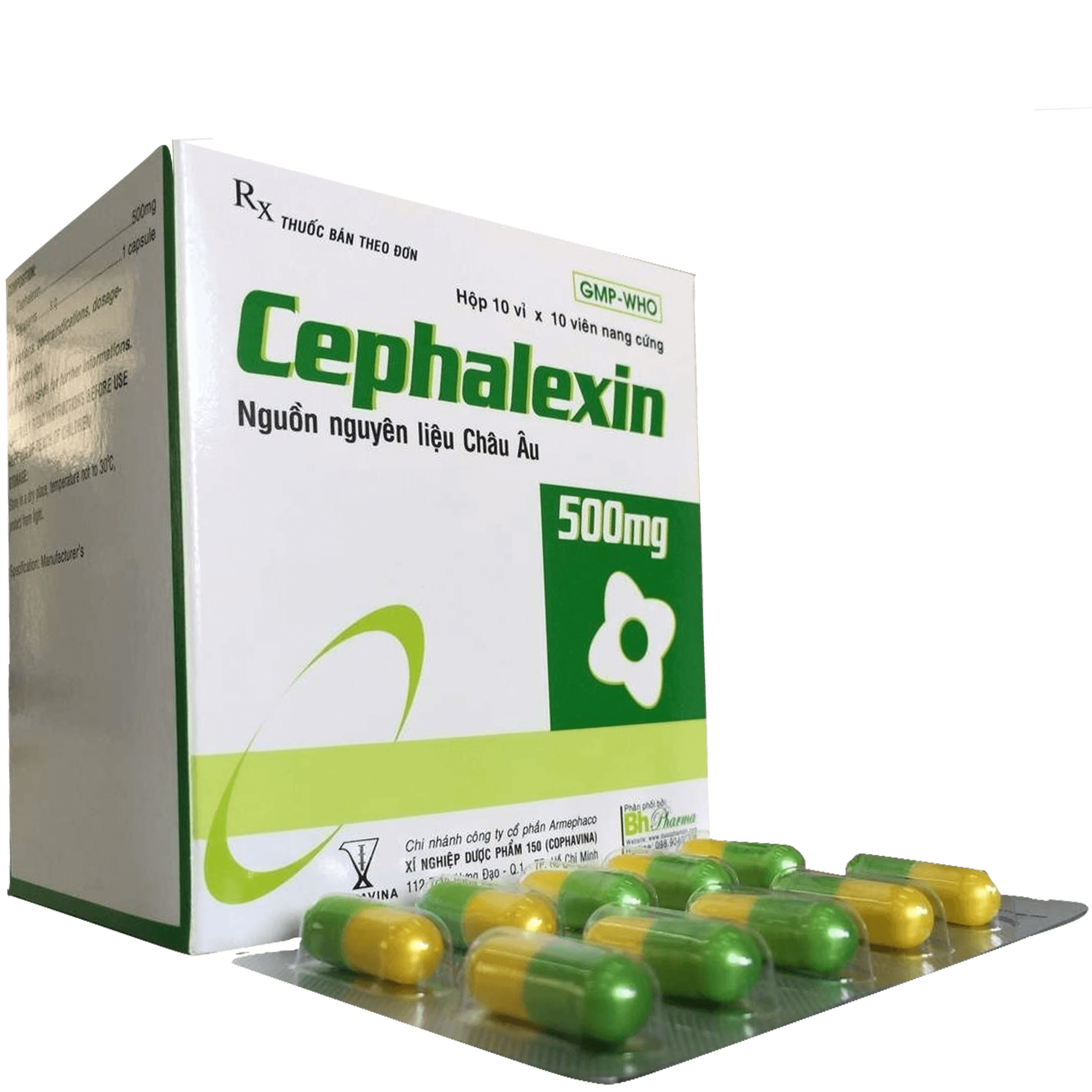 Cephalexin 500mg Armephaco (H/100v)