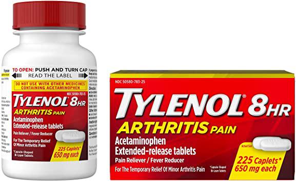 Tylenol 8HR Arthritis Pain (Acetaminophen) 650mg (C/225v)