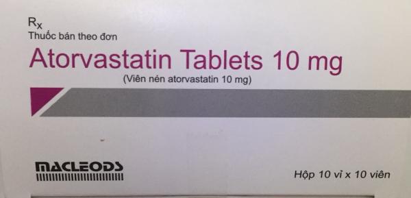 Atorvastatin 10mg Macleods (H/100v)