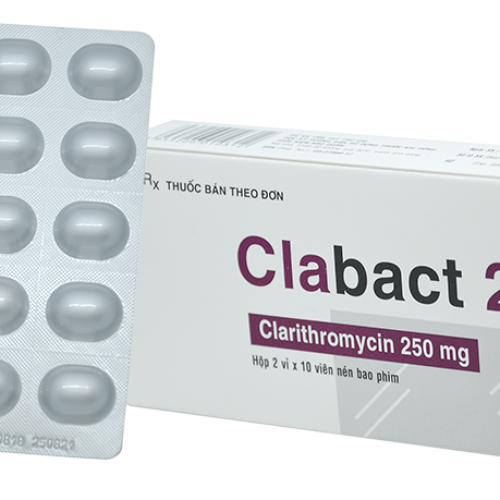 Clabact (Clarithromycin) 250mg DHG Pharma (H/20v)