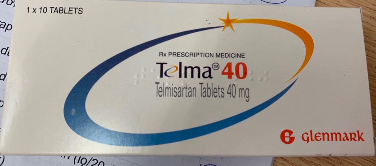 Telma 40 (Telmisartan) Glenmark (Lốc/10h/10v)