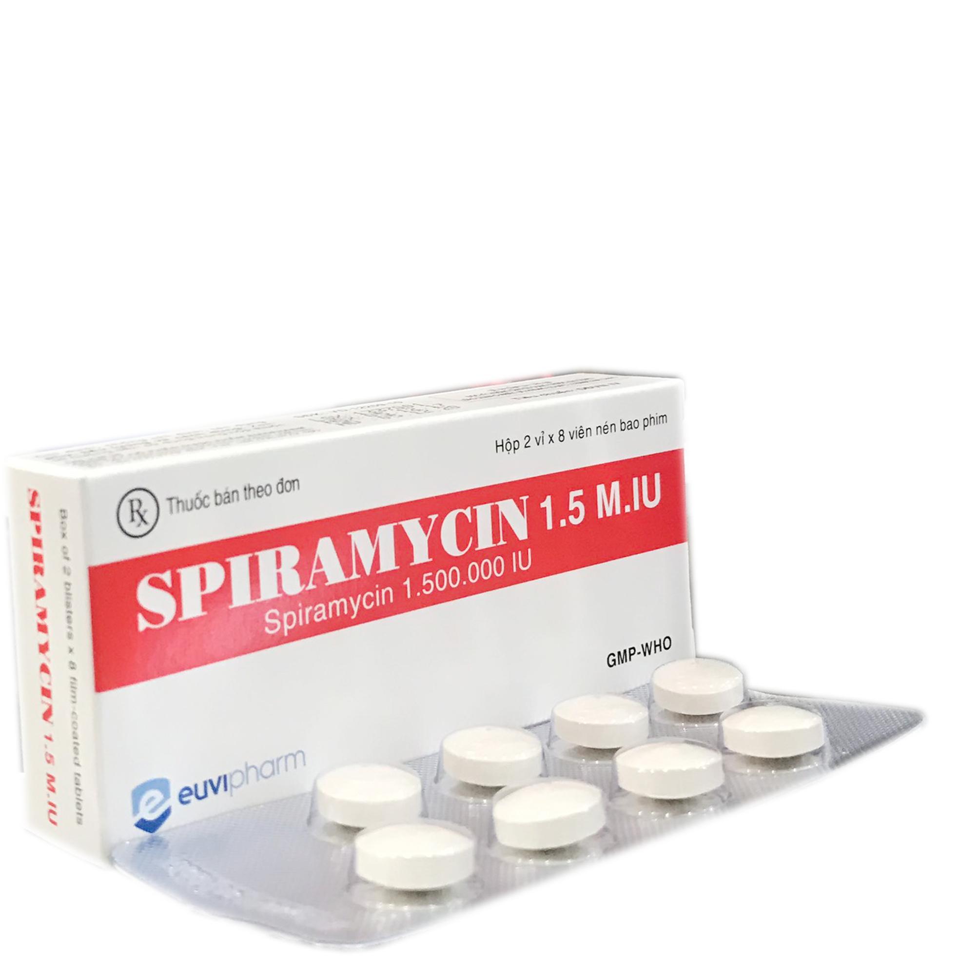Spiramycin 1.5M.IU Euvipharm (H/16v)